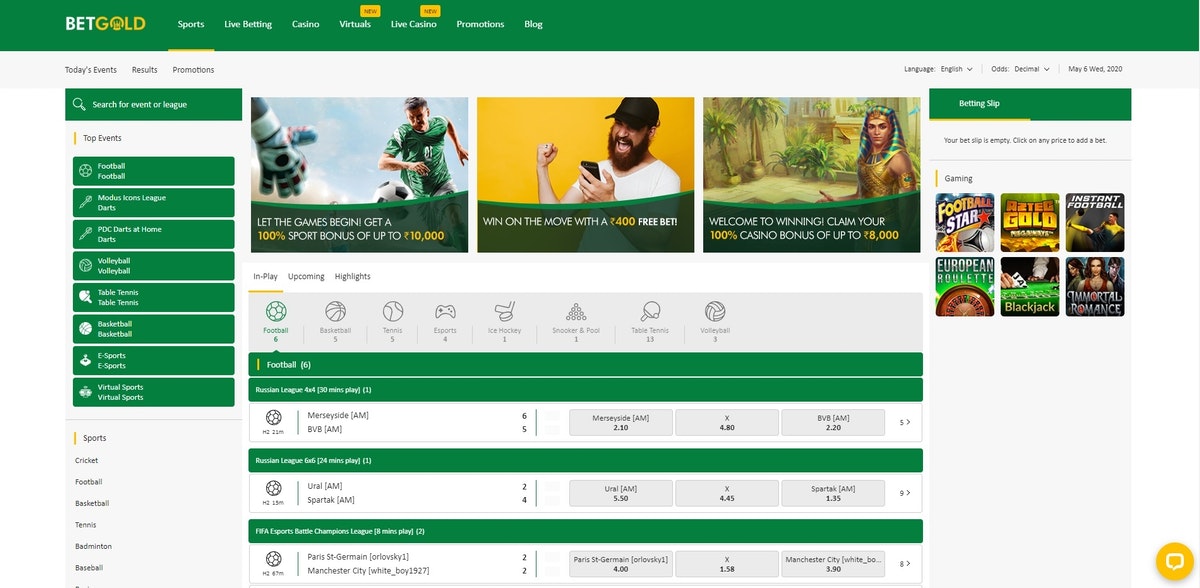 Betgold – Official Website for Sports Betting & Casino in India
